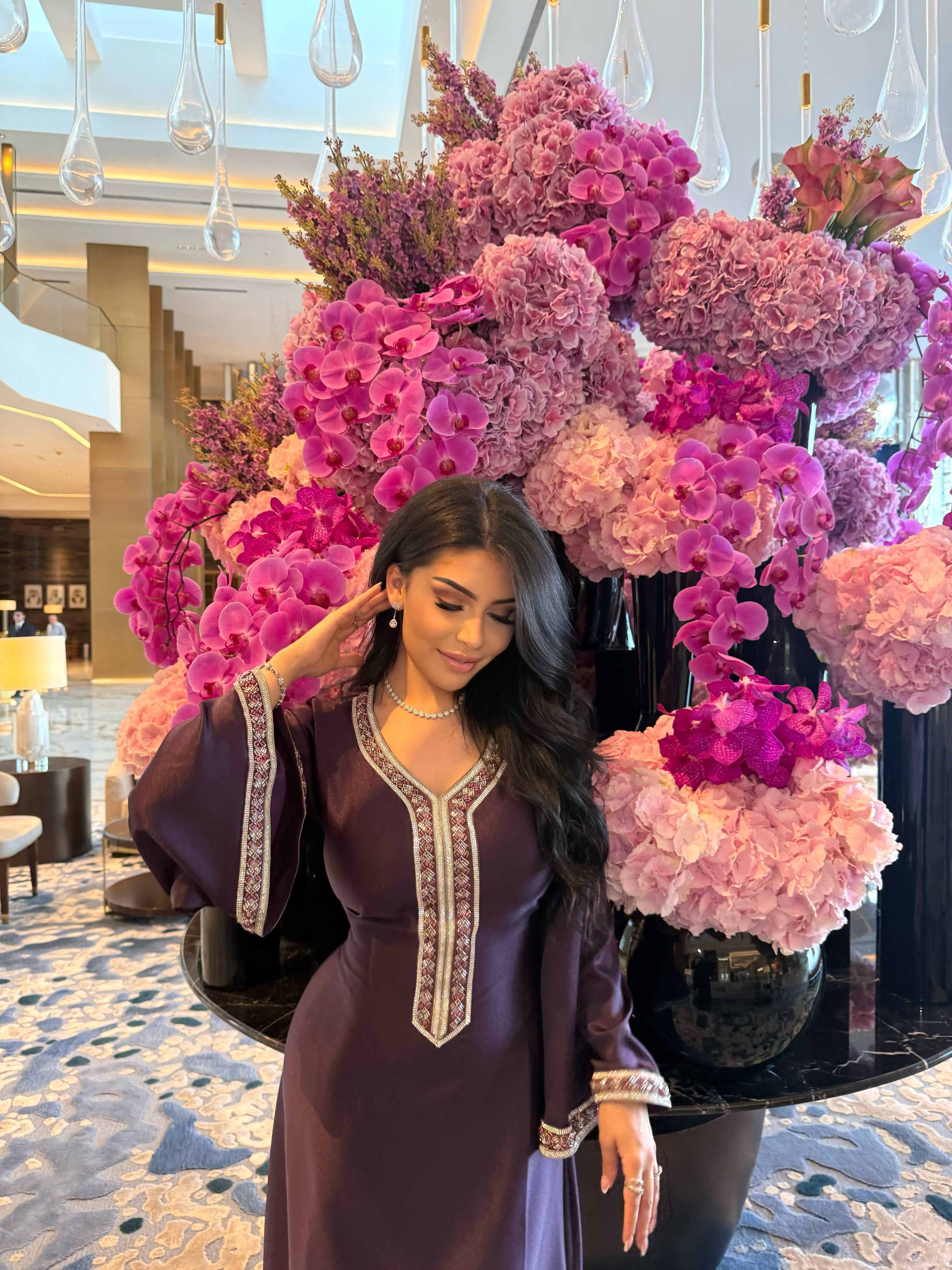 Premium Amira Dress - Plum