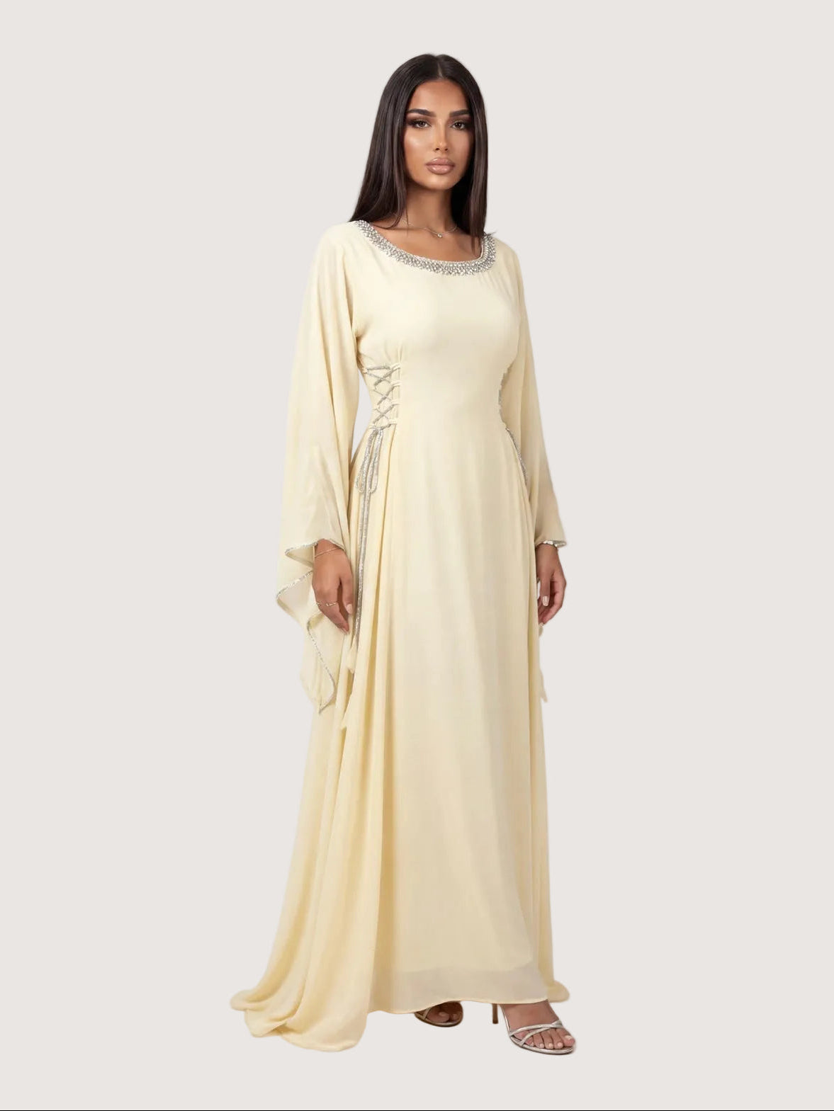 Premium Misk Dress - Butter Yellow