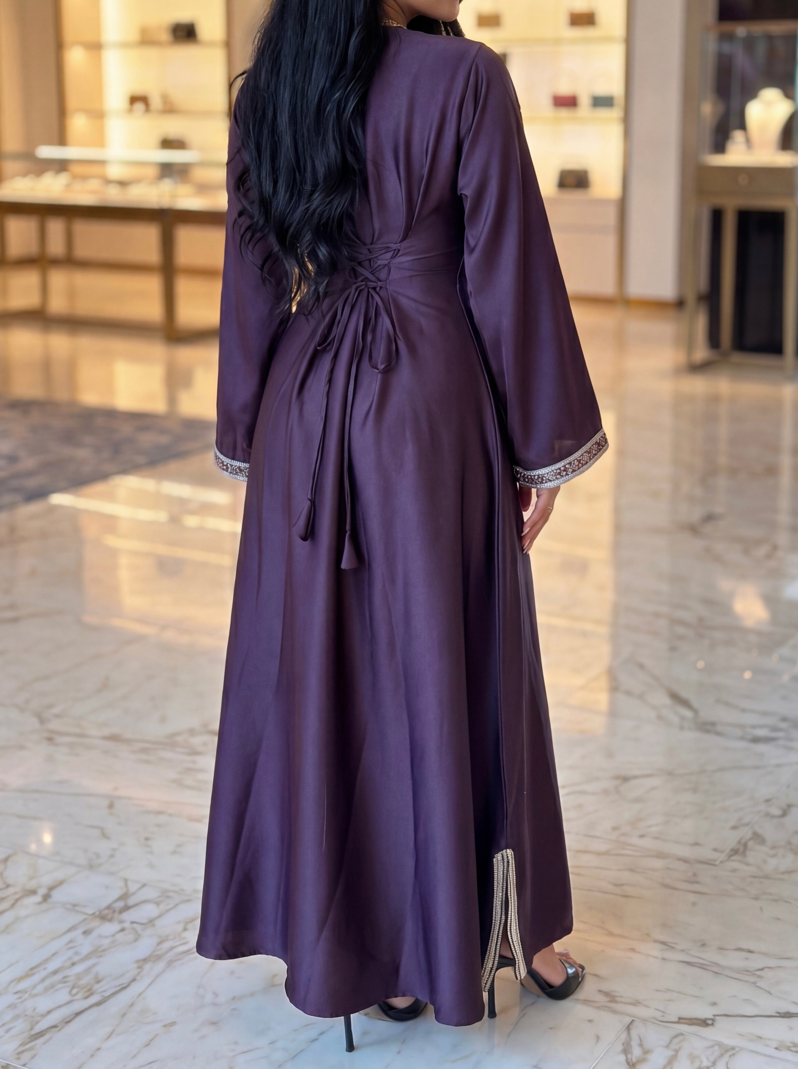 Premium Amira Dress - Plum