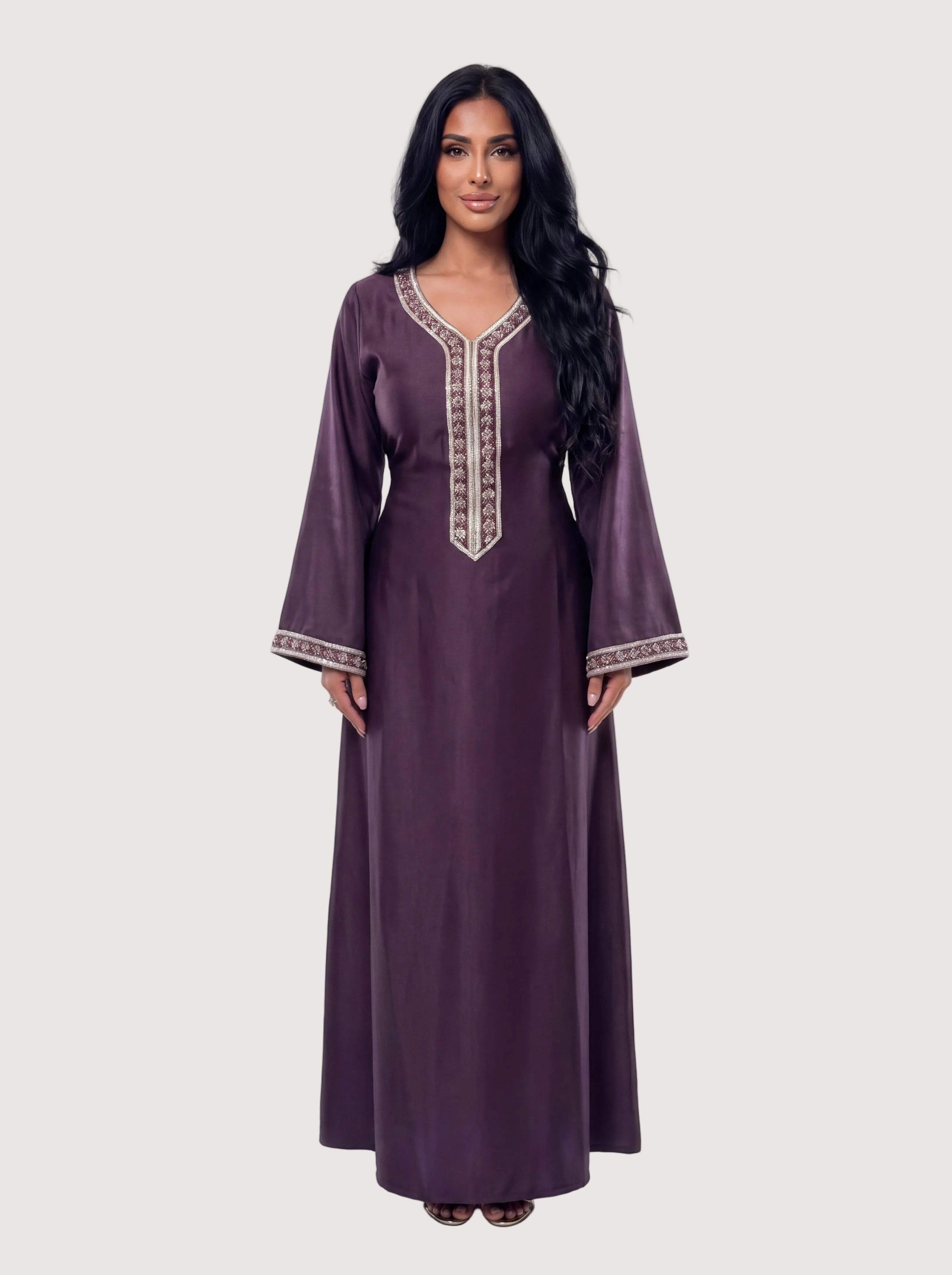 Premium Amira Dress - Plum