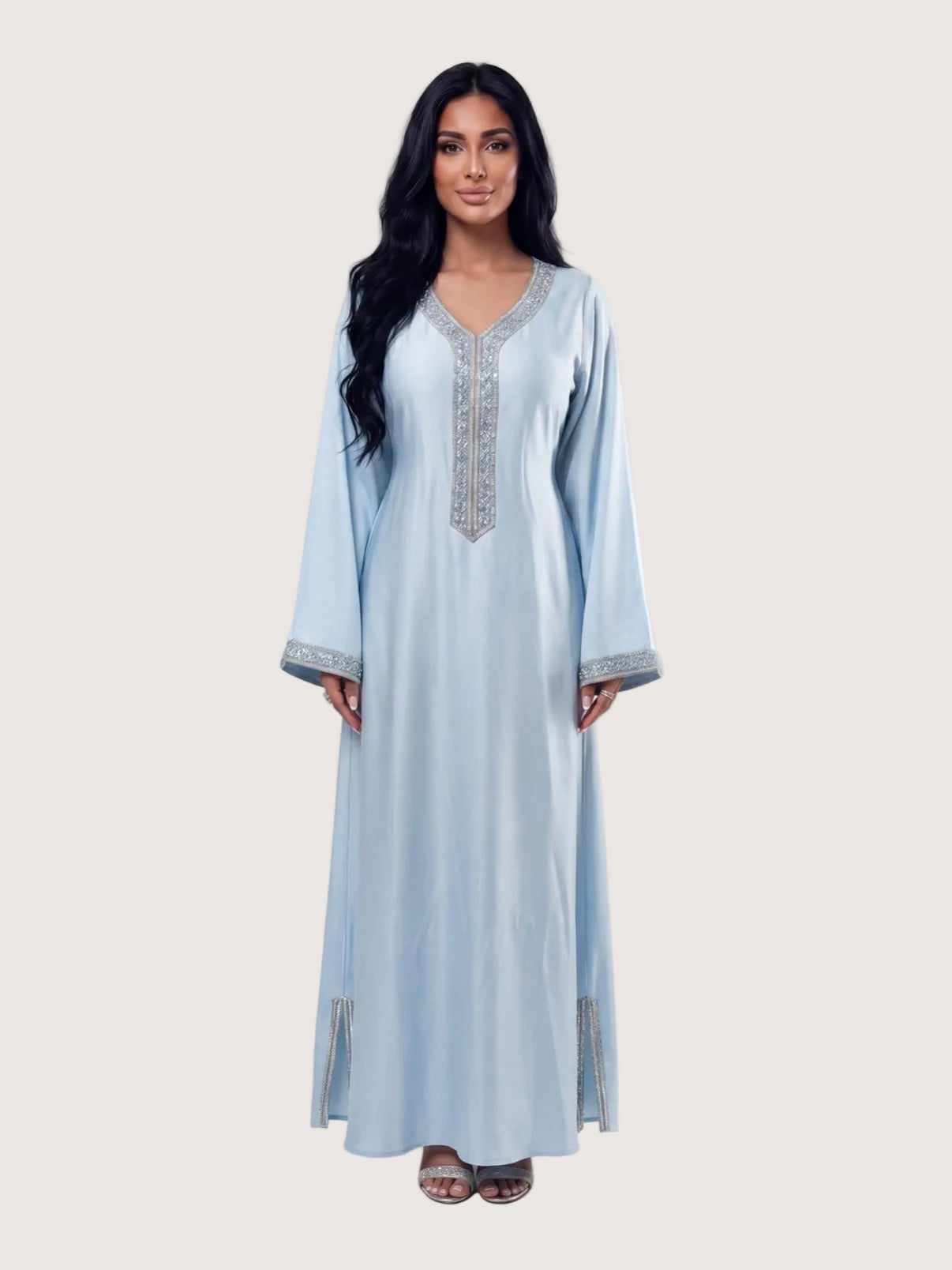 Premium Amira Dress - Baby Blue