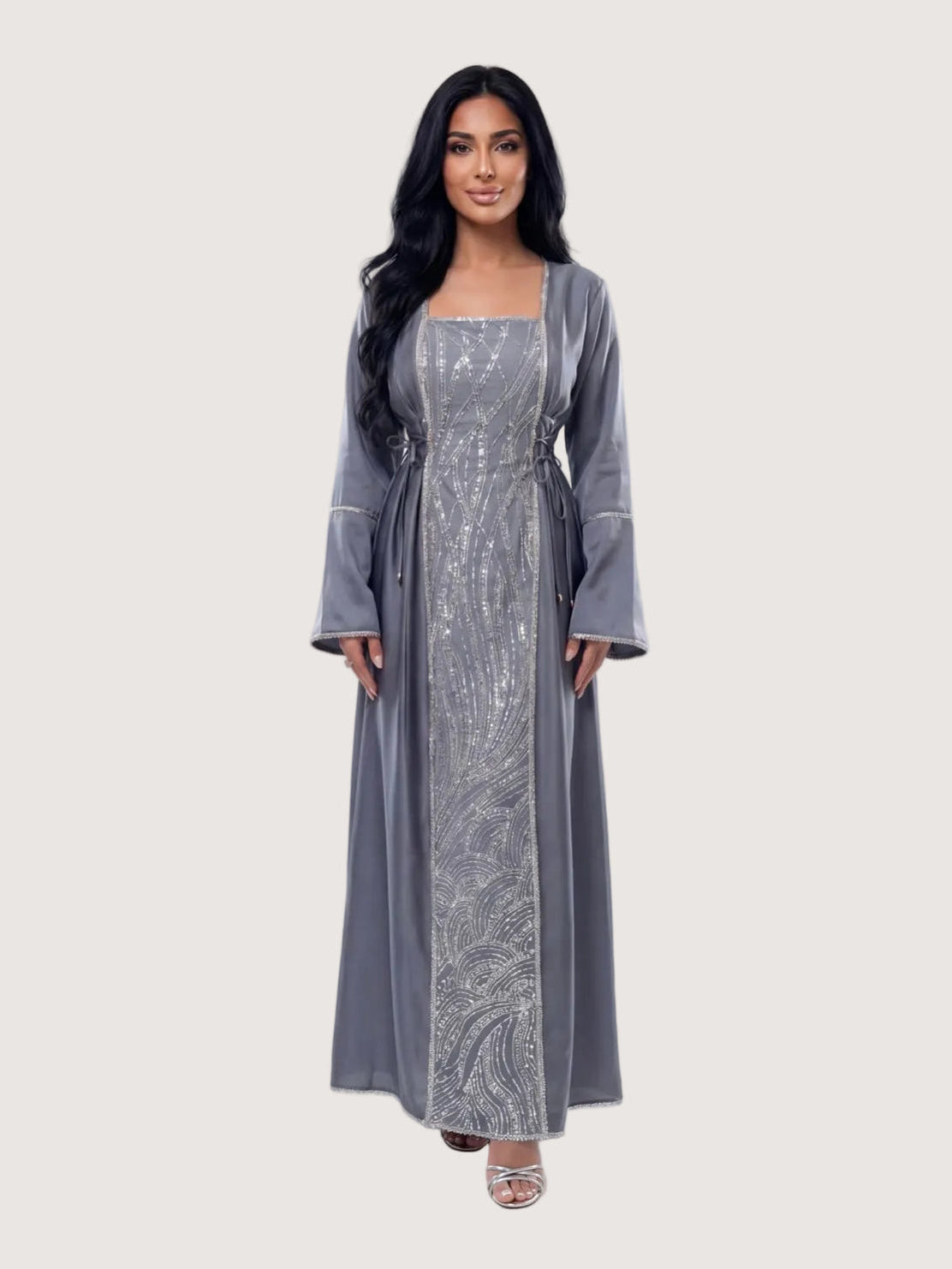 Premium Royale Dress - Steel Blue