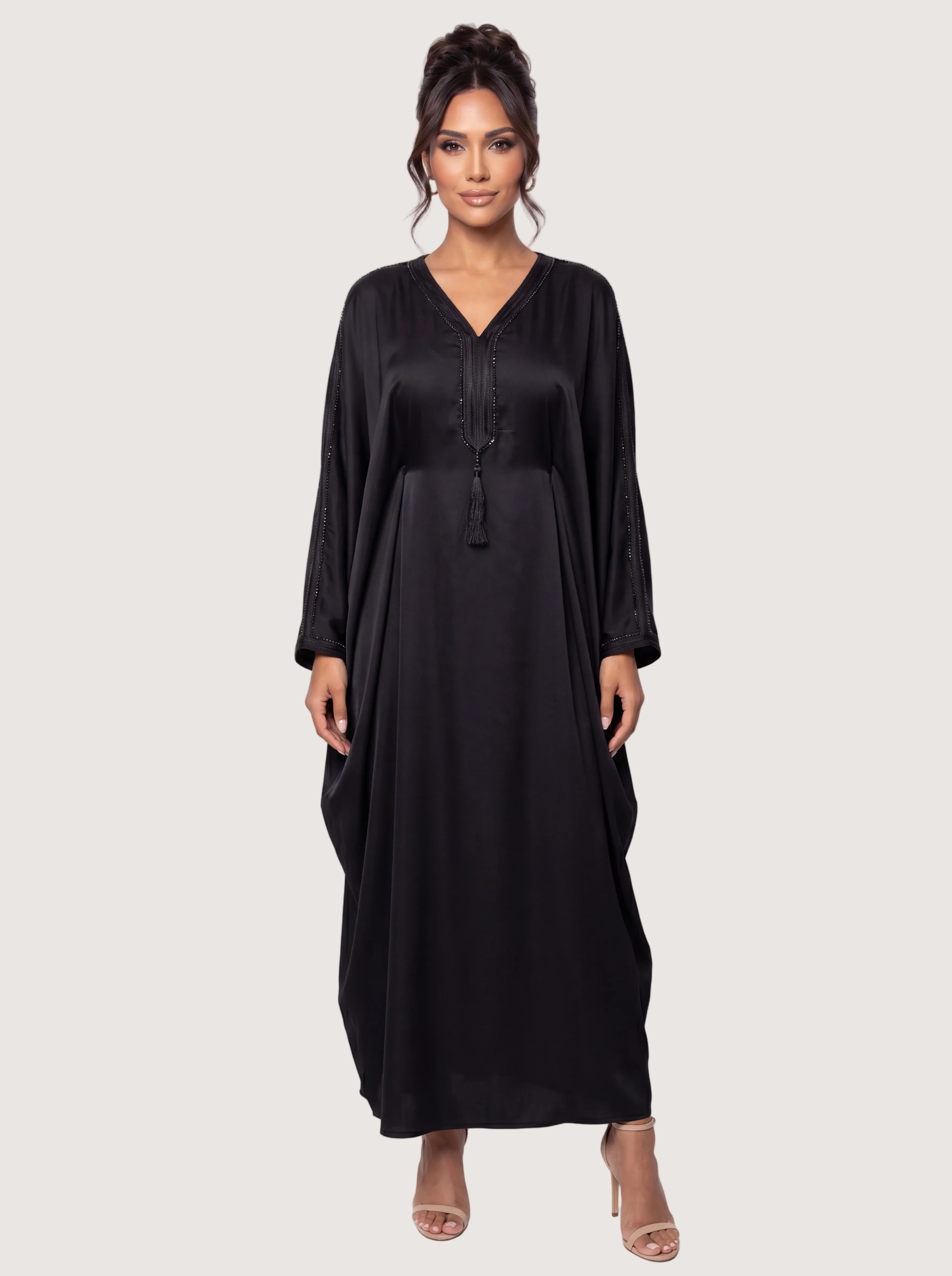 Butterfly Jalabyia - Black