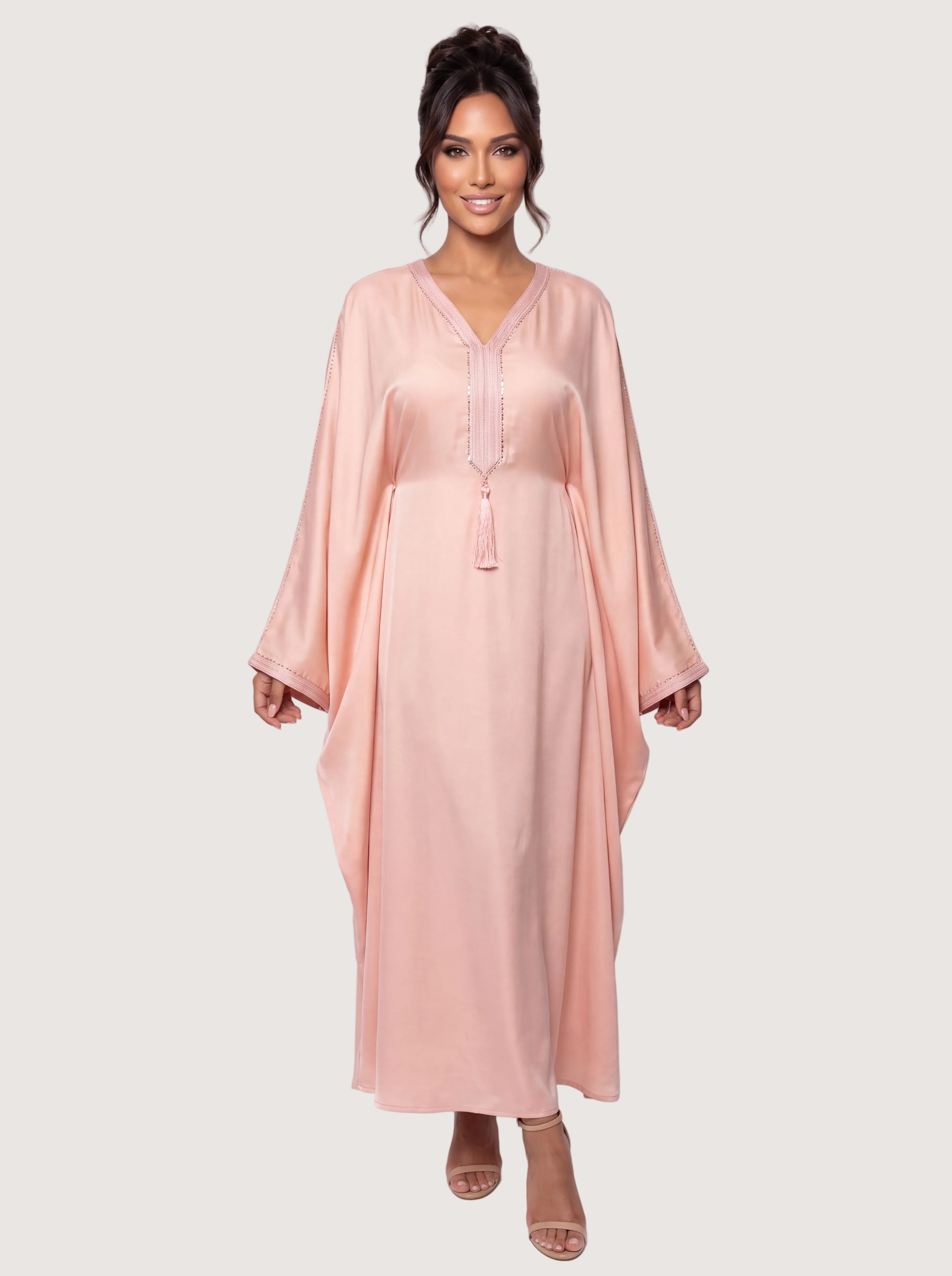 Butterfly Jalabyia - Blush